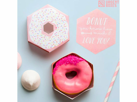 pink donut boxes - Marketing & PR
