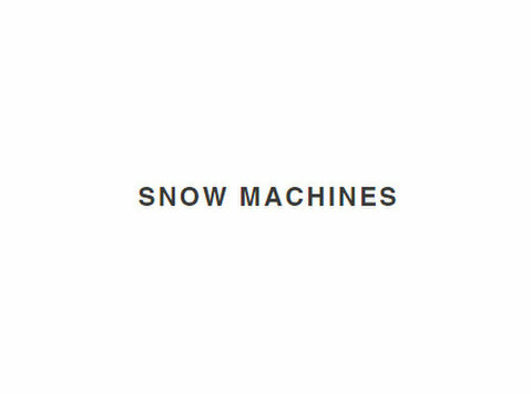 Snow Machines - Ski, Snowboarding, Skating