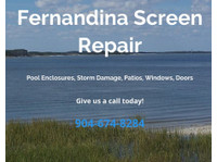 Fernandina Screen Repair (3) - Прозорци, врати и оранжерии