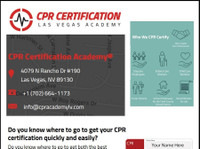 CPR Certification Las Vegas Academy (1) - Éducation à la santé