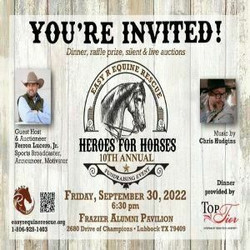 10th Annual Heroes for Horses Fundraiser for Easy R Equine Rescue