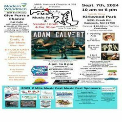 2 Mile Music Fest and Craft and Car Show ~ feat Adam Calvert