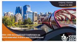 2024 15th International Conference on Environmental Science and Development (icesd 2024)