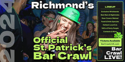 2024 Richmond St Patricks Day Bar Crawl By Bar Crawl Live March 17th