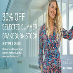 30% off Selected Brakeburn Clothing Sale, October 2023