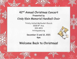 42nd Annual Cindy Klein Memorial Handbell Choir Christmas Concert
