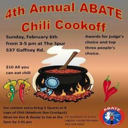 4th Annual North Star Abate Chili Cookoff