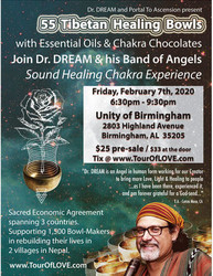 55 Tibetan Healing Bowls, Essential Oils & Chocolate in Birmingham, Al