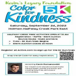 6th Annual Color for Kindness 5k Run/Walk September 24 - Holmen
