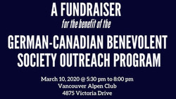 A Fundraiser for the German-Canadian Benevolent Society Outreach Program