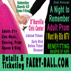 2nd Annual Adult Prom: I Want my 80s Mtv! Fundraiser Whisper of Hope Wildlife Rehabilitiation