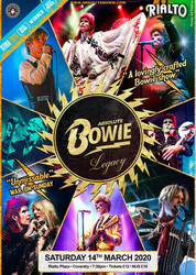 Absolute Bowie at Rialto Plaza, Coventry on Saturday 14th March 2020