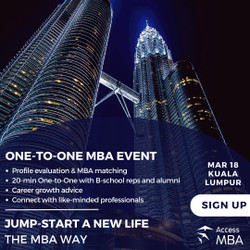 Access Mba One-to-One in-person event in Kuala Lumpur