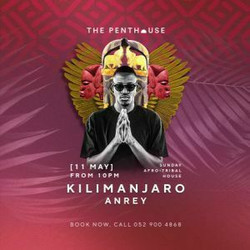Afro-tribal house with Kilimanjaro