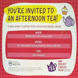 Afternoon Tea for Breast Cancer Now