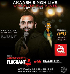 Akaash Singh Live@Vancouver Playhouse July 1st,2022