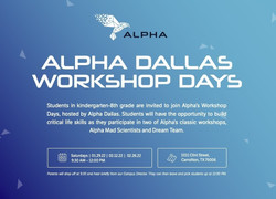 Alpha Dallas Workshop Days