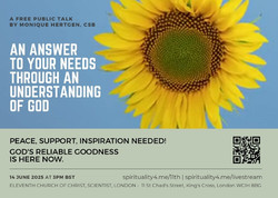 An Answer to your Needs through an Understanding of God - Free Public Talk by Monique Hertgen, Csb