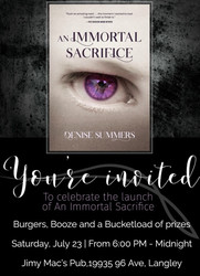 An Immortal Sacrifice Book Launch