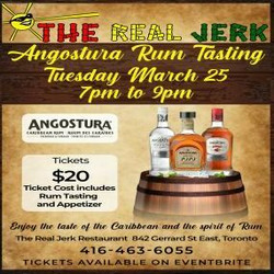Angostura Rum Tasting at The Real Jerk Restaurant!