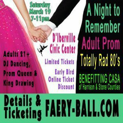 A Night to Remember Adult Prom: Totally Rad 80's Benefitting Casa of Harrison and Stone Counties