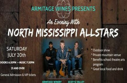 Armitage Wines Presents An Evening With The North Mississippi Allstars July 20 in Scotts Valley