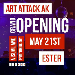Art Attack Ak Grand Opening May 21: A Celebration of Street Art featuring Naomi Hutchquist