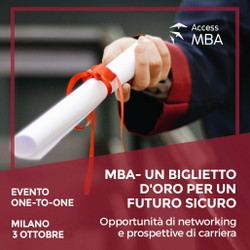 Assicurati il futuro con Access Mba. Milano, il 3 ottobre.