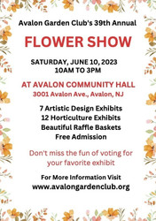 Avalon Garden Club 39th Annual Flower Show