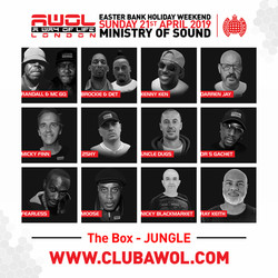 Awol Easter Sunday 21st April at Ministry of Sound