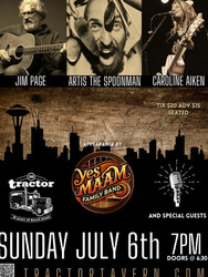 Artis The Spoonman, Jim Page, Caroline Aiken and the Yes Maam Family Band 7/6 Tractor
