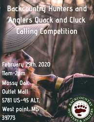 Backcountry Hunters and Anglers Quack and Cluck Calling Competition