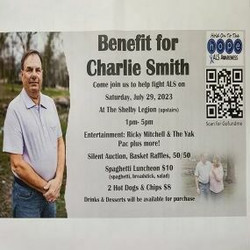 Benefit for Charlie Smith *Join us to help fight Als on Saturday, July 29, 2023