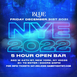 Blue Midtown Nyc New Years Eve Nye 2022