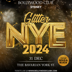 Bollywood Club Presents Glitter Nye 2024 at The Bavarian York St, Sydney