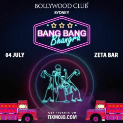 Bollywood Club presents Bang Bang Bhangra at Zeta Bar Hilton, Sydney
