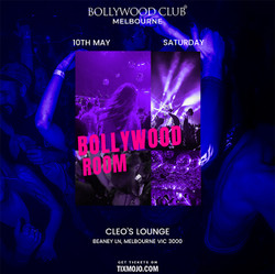 Bollywood Club presents Bollywood Room at Cleo's Lounge, Melbourne