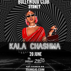Bollywood Club presents Kala Chashma at Zeta Bar Hilton, Sydney