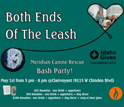 Both Ends of the Leash Bash Party for Meridian Canine Rescue