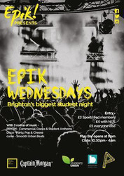 Brighton Freshers: Epik Wednesdays ft. Dappy Live!