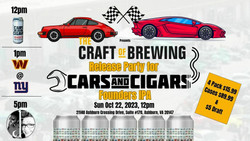 Cars and Cigars and Tcob Brewery - Cars and Cigars Founders Ipa Beer Release