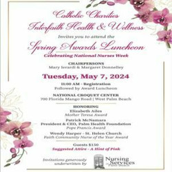 Catholic Charities Diocese of Palm Beach Annual Interfaith Health and Wellness Awards Luncheon