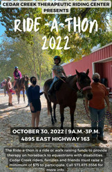 Cedar Creek Therapeutic Riding Center Annual Ride-A-Thon