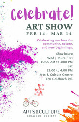 Celebrate! Art Show! Celebrating our love for community, nature and new beginnings in Colwood!!