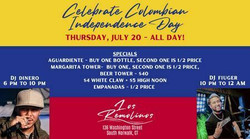 Celebrate Colombian Independence Day at Los Remolinos