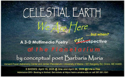Celestial Earth: We Are Here ... but when? A Multimedia Poetry Perspective