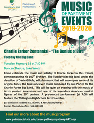 Charlie Parker Centennial - the Genius of Bird - Pbsc Tuesday Nite Big Band