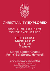 Christianity Explored at Bethel Baptist Chapel