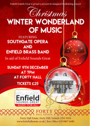 Christmas Winter Wonderland of Music,Forty Hall,Enfield,London,charity,