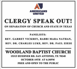 Clergy Speak Out!--on Separation of Church and State in Texas